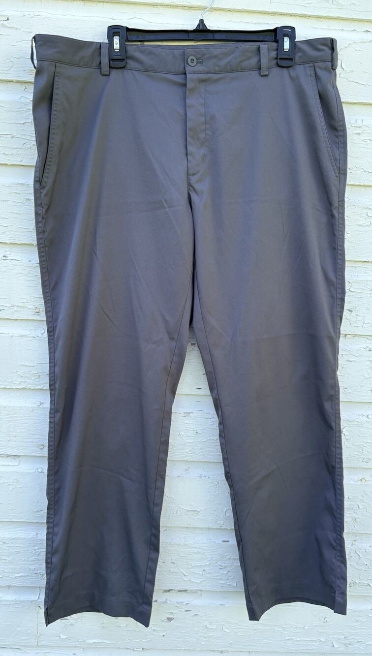 Nike Golf Pants Mens Size 38x30 Gray Dri-Fit Standard Fit Athletic Performance